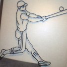 Cast Iron Baseball Player in Relief