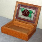 Stained Glass Rose Box