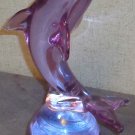 Lavender Crystal Dolphin in Repose