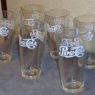 Six Restaurant Grade Pepsi Cola Glasses