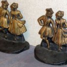 USA Made Cast Iron Bookends Dancers