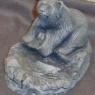 Hand Carved Polar Bear Figurine Alaska