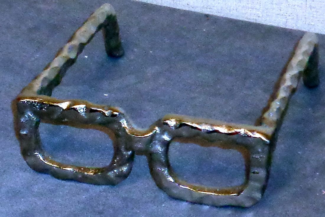 Metal Eyeglass Frame Sculpture