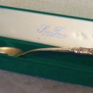 Godinger Silver Treasures Salad Spoon in Green Box Santa Claus