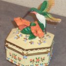 Hummingbird Themed Small Trinket Box