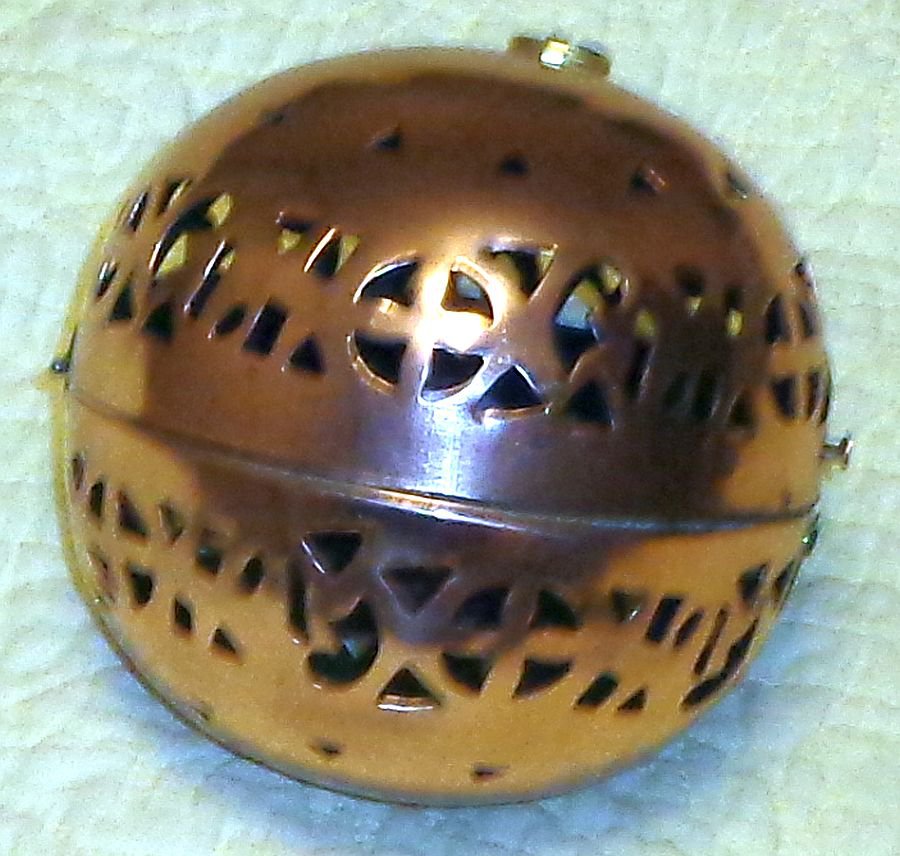 Hangable Copper Incense or Censer Ball