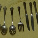 9 Pieces of Dresden Rose Silverplate Reed & Barton