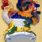 Large and Colorful Rooster Flowers Ladybug Chanticleer