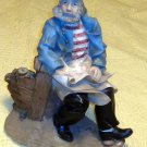Rustic Looking Captain Figurine Maritime