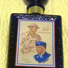 J W Dant 50th Anniversary American Legion Decanter Cobalt Blue