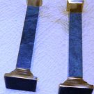 Brass and Stone Candle Pillars