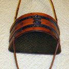 Ladies handcrafted Wicker Purse with Latch and Handles