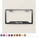 Custom License Plate Frame - Glitter-look