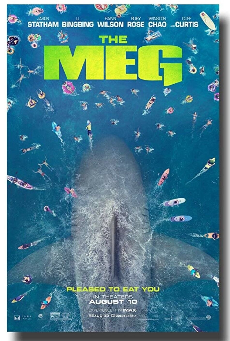 The Meg - original Double Sided movie poster - 27x40 - Advance Poster - Original
