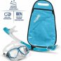 PRODIVE Premium Dry Top Snorkel Set - Impact Resistant Tempered Glass Diving Mas