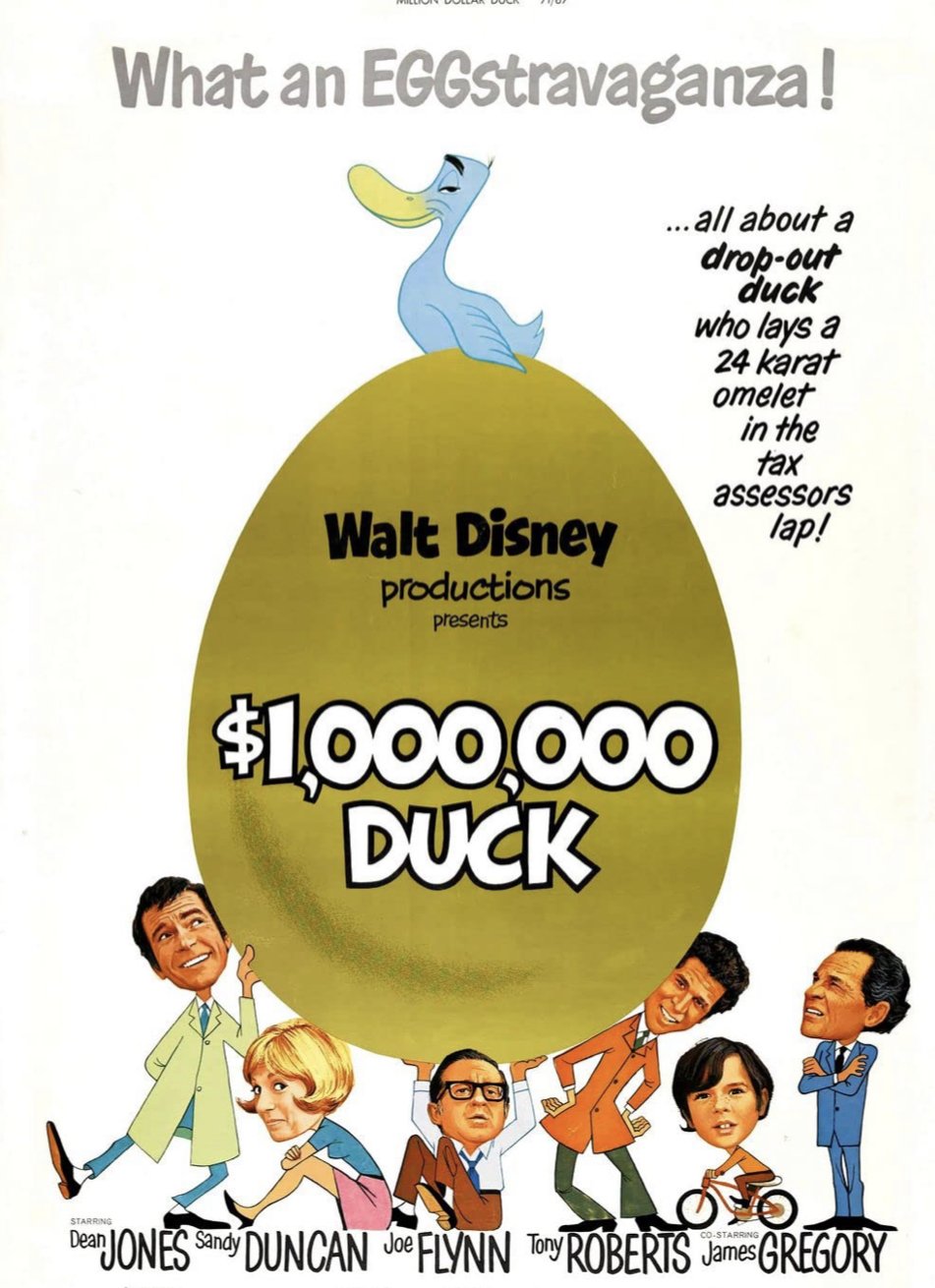 Million Dollar Duck - 1971 Disney - Blu Ray