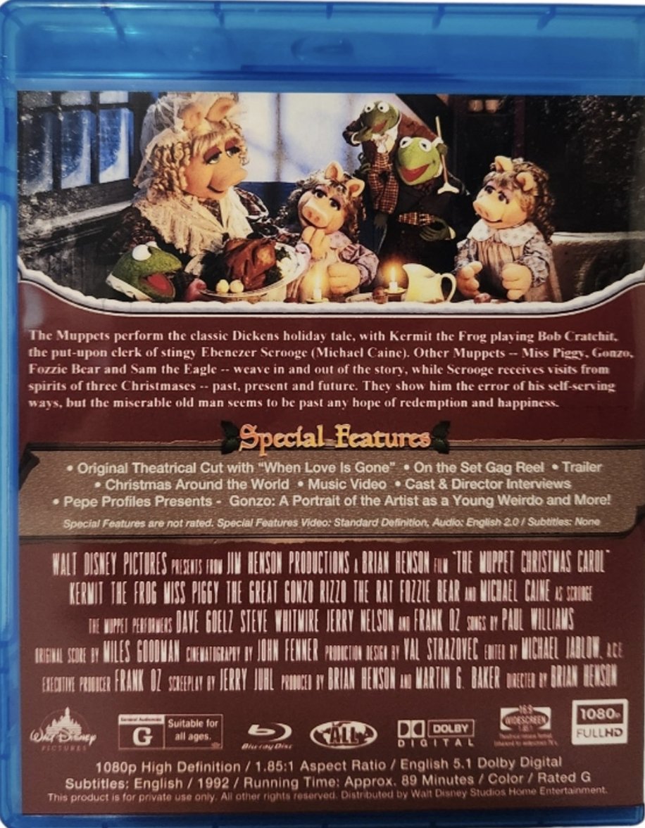 Muppets christmas carol blu ray uk