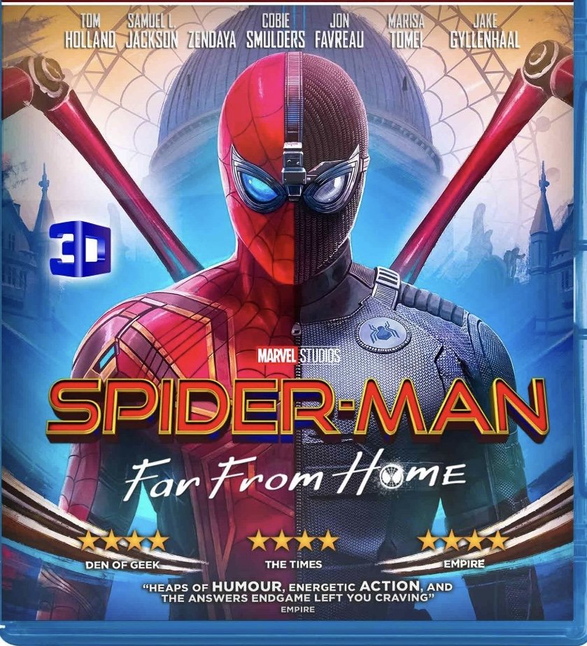 Spider Man Far From Home - 2019 - 3D Blu Ray