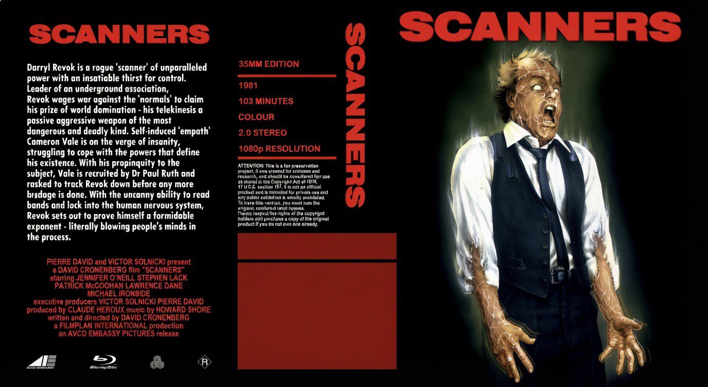 Scanners - Grindhouse Version - Blu Ray