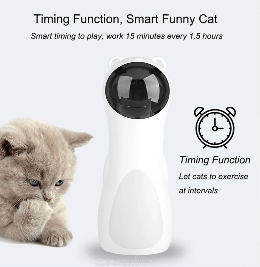 automatic laser cat toy with timer