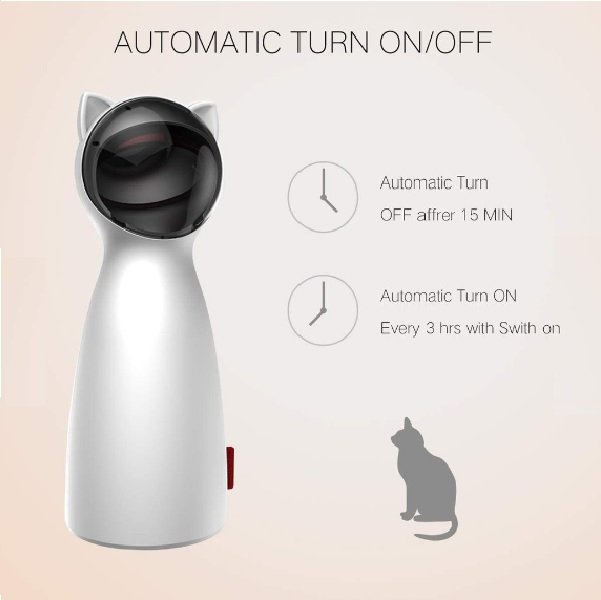 automatic laser cat toy with timer