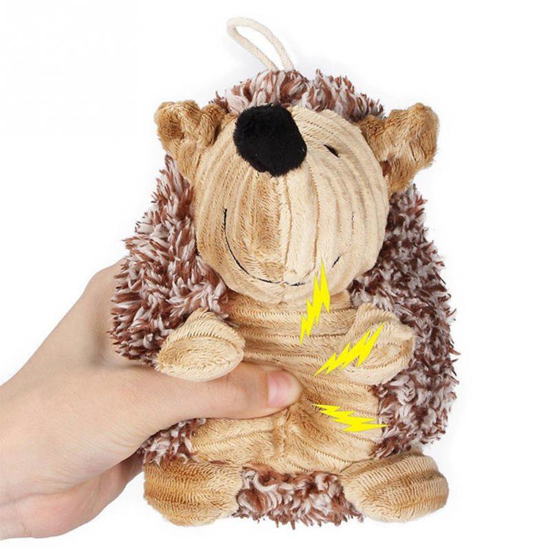 Cute Squeaky Funny Hedgehog Chew Toy For Dogs