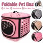 DOG CAT FOLDABLE PORTABLE PET CARRIER  TRAVEL BAG SHOULDER BACKPACK