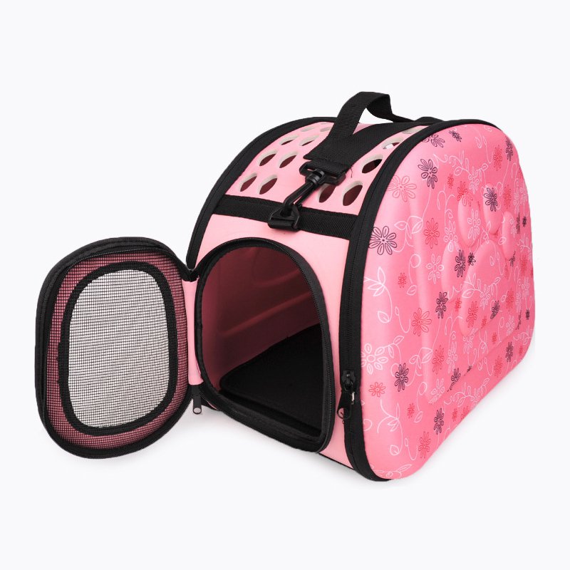 DOG CAT FOLDABLE PORTABLE PET CARRIER TRAVEL BAG SHOULDER BACKPACK