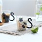 250ml Cute Creative Cat Glass Coffee Tea Milk Water Mug with Cat Tail Handle