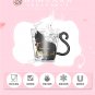 250ml Cute Creative Cat Glass Coffee Tea Milk Water Mug with Cat Tail Handle