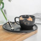 200ML Cat Gold Ceramic Coffee/Tea Cup Set