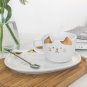 200ML Cat Gold Ceramic Coffee/Tea Cup Set