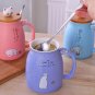250ml Cute Creative Cat Glass Coffee Tea Milk Water Mug with Cat Tail Handle