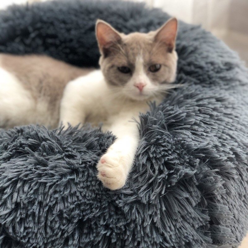 Soft Plush Cat Dog Bed Cushion - Comfortable Soft Relaxing Bed Cat Cushion - 50cm