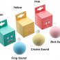 Smart Kitty Engaging Cute Bird/Cricket/Frog Sounds Interactive Ball Catnip Toy - Set of 3