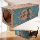 Funny Cat Play Tunnel Foldable Holes Cat Paper Tunnel Cave Hide and Seek Toy