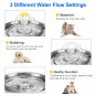 2.4L Automatic Cat Water Fountain with LED USB Cat Drinking Fountain Dispenser w 4 extra filters