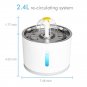 2.4L Automatic Cat Water Fountain with LED USB Cat Drinking Fountain Dispenser w 4 extra filters
