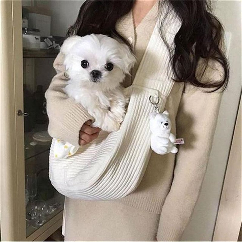 Natural Cotton Pet Sling Carrier