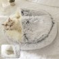 Long Plush Round Super Cosy Cushion Nest / Cat Bed
