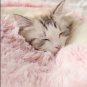 Long Plush Round Super Cosy Cushion Nest / Cat Bed