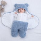 Ultra-Soft Fluffy Fleece Blanket Nursery Swaddle Wrap Baby Cocoon