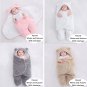 Ultra-Soft Fluffy Fleece Blanket Nursery Swaddle Wrap Baby Cocoon