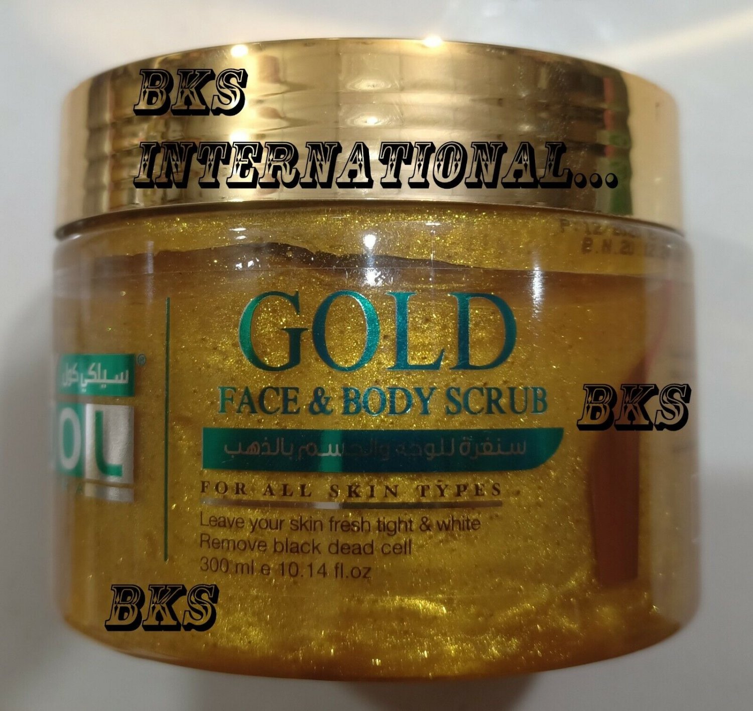 New Silky Cool Extra Gold Face & Body Scrub unisex use for All Skin Types, 300ml