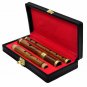 IRISH HAND MADE ROSE WOOD WOODEN FLUTE "D" WITH WOOD CASE, 4 PART, 26" SIZE,
