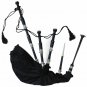 Scottish Great Highland Rosewood Bagpipe Solid BLACK