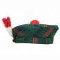 Scottish Rose Hunting Tartan BALMORAL HAT Military Highlander Kilt Cap Size 58 cm