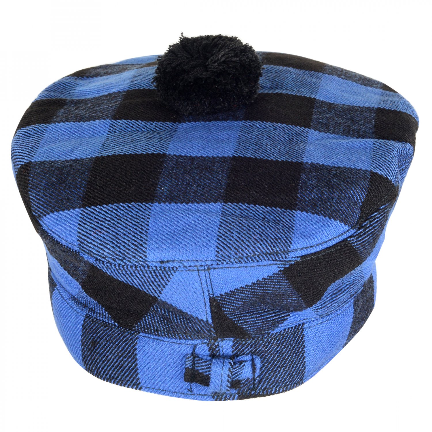 Scottish Buffalo Plaid Tartan BALMORAL HAT Military Highlander Kilt Cap Size 62 cm