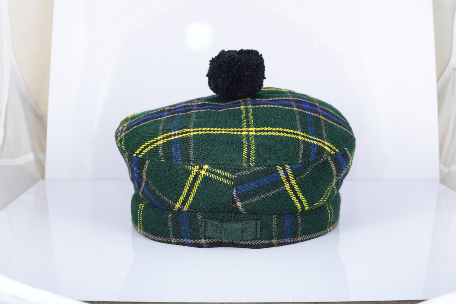 Scottish US ARMY Tartan BALMORAL HAT Military Highlander Kilt Cap Size 54 cm