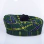 Scottish US ARMY Tartan BALMORAL HAT Military Highlander Kilt Cap Size 60 cm